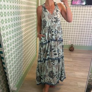 Paola Maxi tired boho beach dress